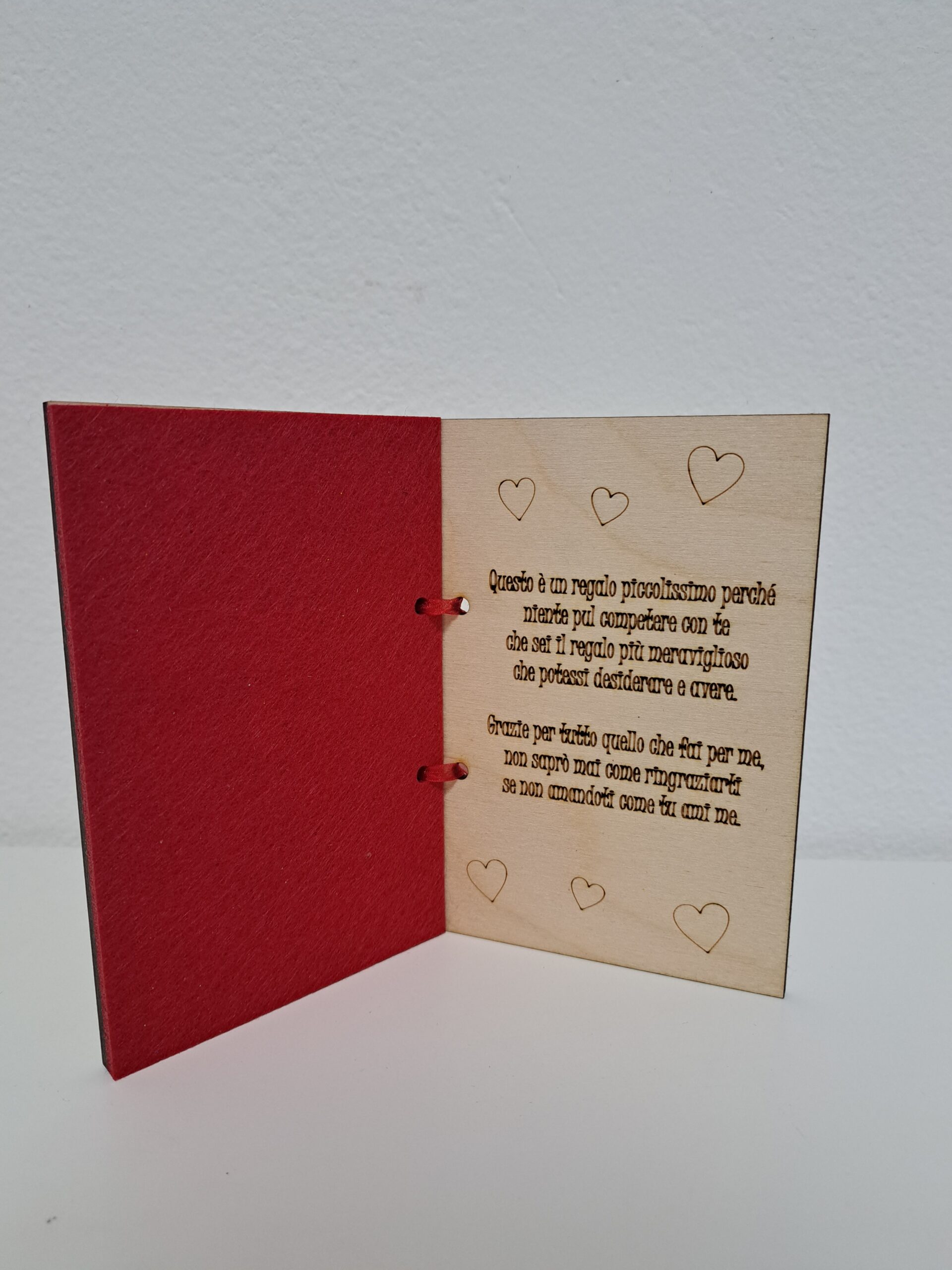 Biglietto D'Auguri In Legno Con Rosa 3D E Scritta "Happy Birthday" - Romantico E Originale Con Busta In Carta Kraft