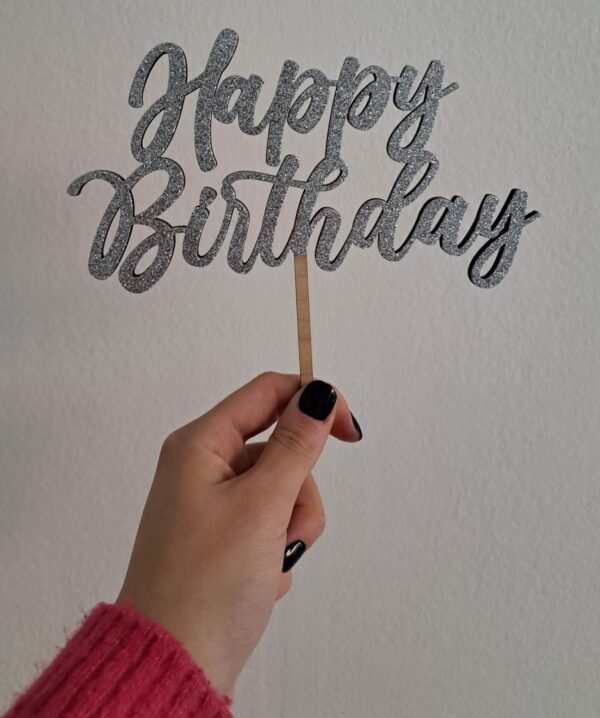 Cake topper glitter